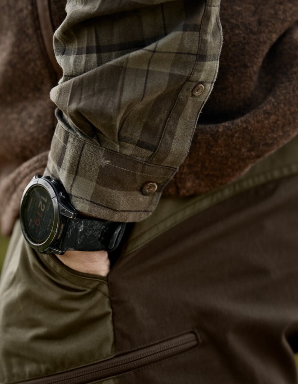 Harkila Fjell L/S grün kariertes Hemd 97 % Baumwolle