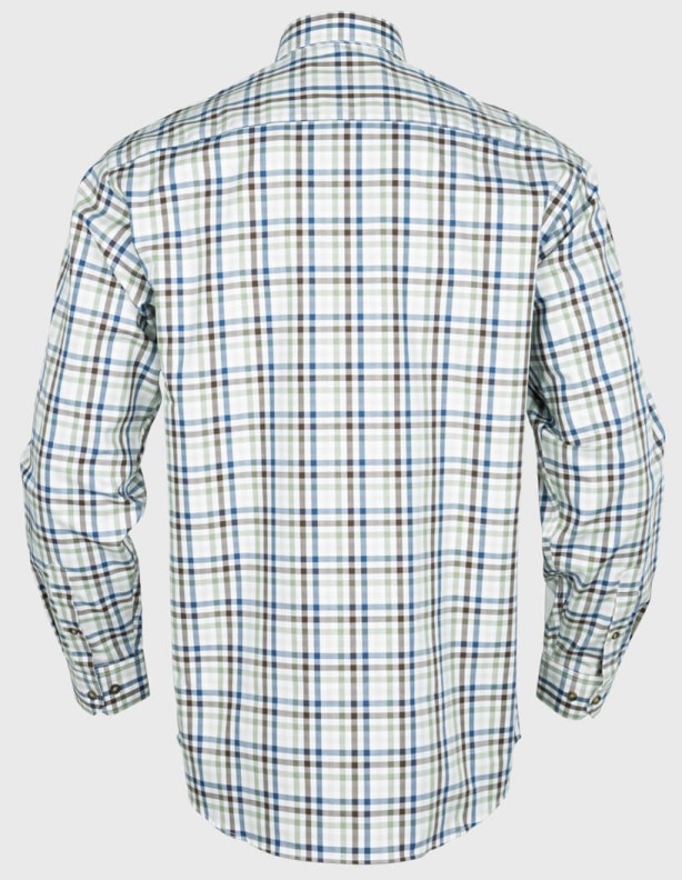 Harkila Milford sea blue Hemd 100 % Baumwolle, bügelleicht