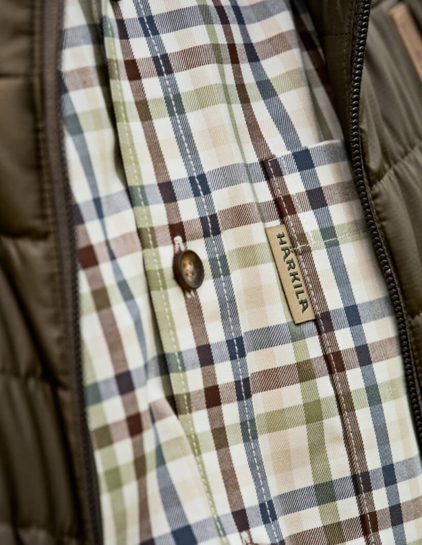 Harkila Milford sea blue Hemd 100 % Baumwolle, bügelleicht