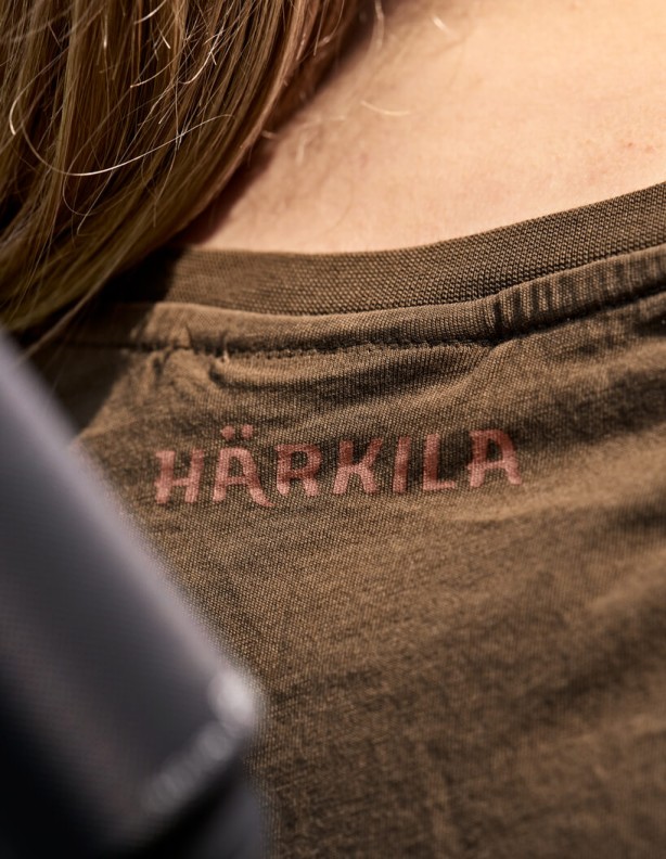 Harkila H Logo W Willow Green Women's T-Shirt 100% Cotton