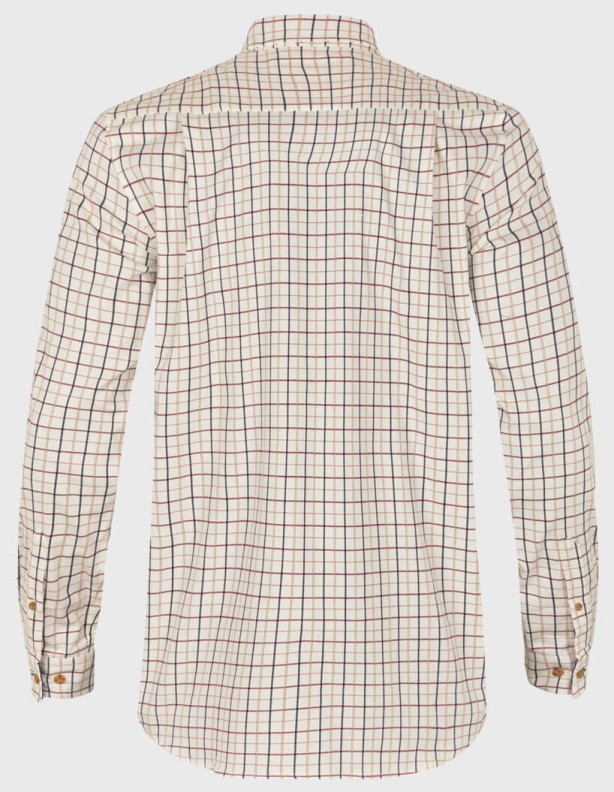 Seeland Oxford classic blue merlot check koszula 97% bawełna