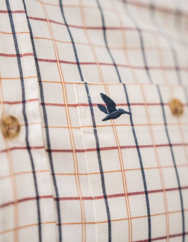 Seeland Oxford classic blue merlot check koszula 97% bawełna