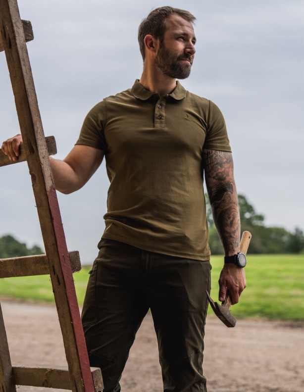 Seeland Pembroke Polohemd in Militärgrün