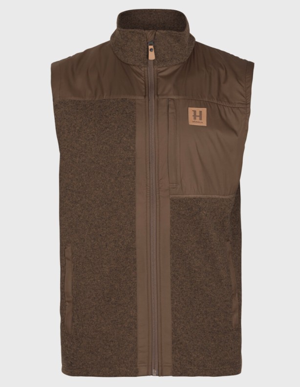 Harkila Kalix Fleece dark earth – teplá vesta