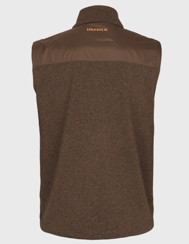 Harkila Kalix Fleece dark earth – teplá vesta