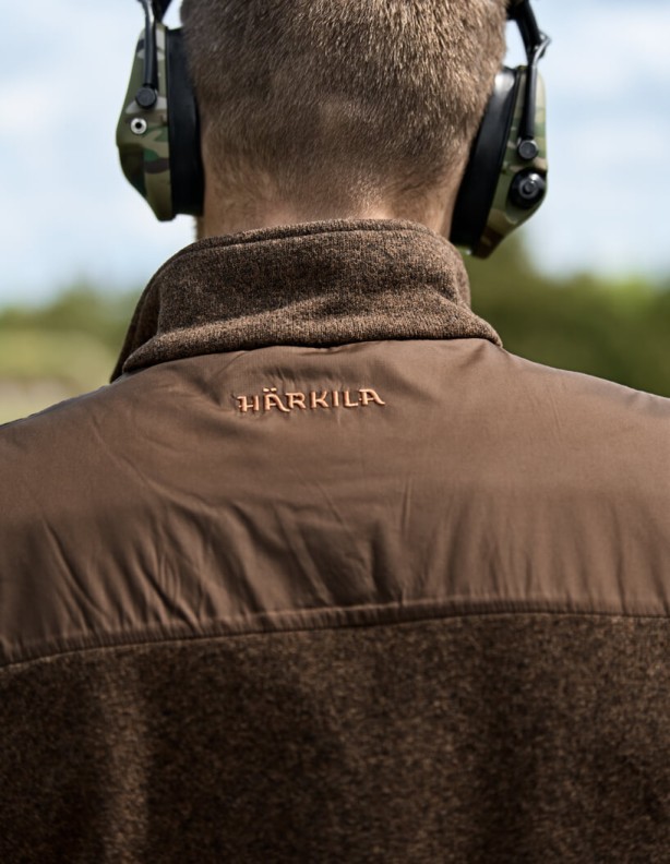Harkila Kalix Fleece dark earth – teplá vesta