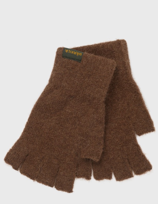 Alpaca Half-Finger Gloves, 78% alpaca wool