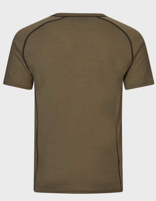 Tričko Seeland Apex Merino v barvě covert green, 35 % vlna