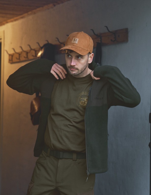 Harkila Game willow green Stag — свитшот из 80% шерсти