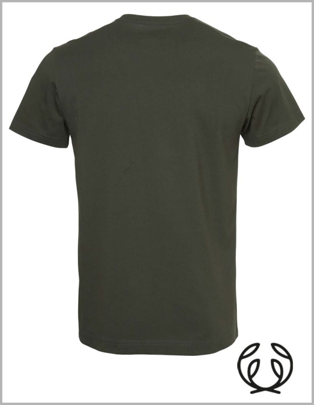 T-shirt Chevalier Logo vert foncé, 100 % coton