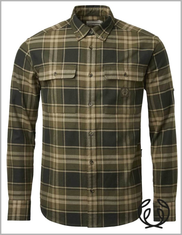 Chevalier Heron Evergreen Hemd aus 100 % Baumwolle