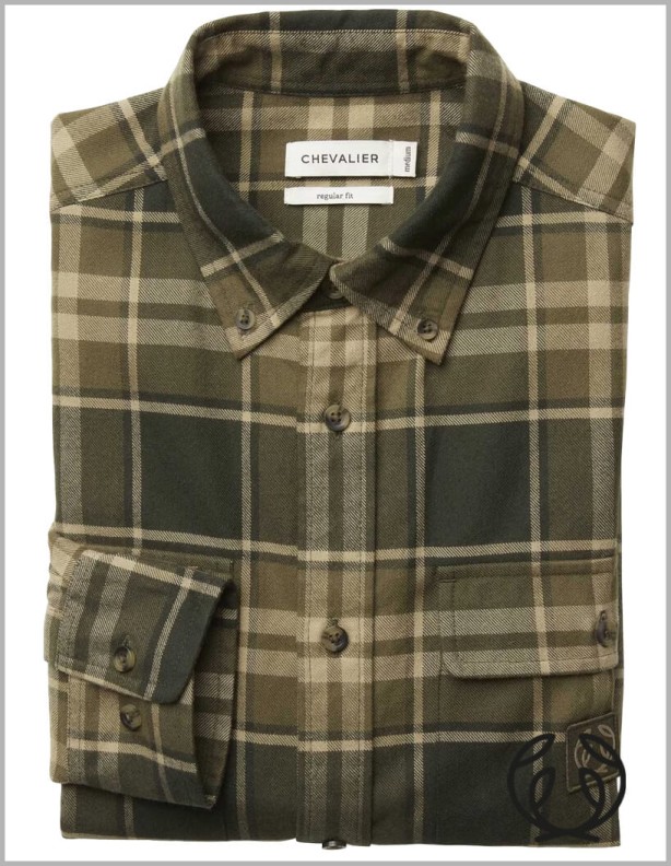 Chevalier Heron Evergreen Shirt, 100% Cotton