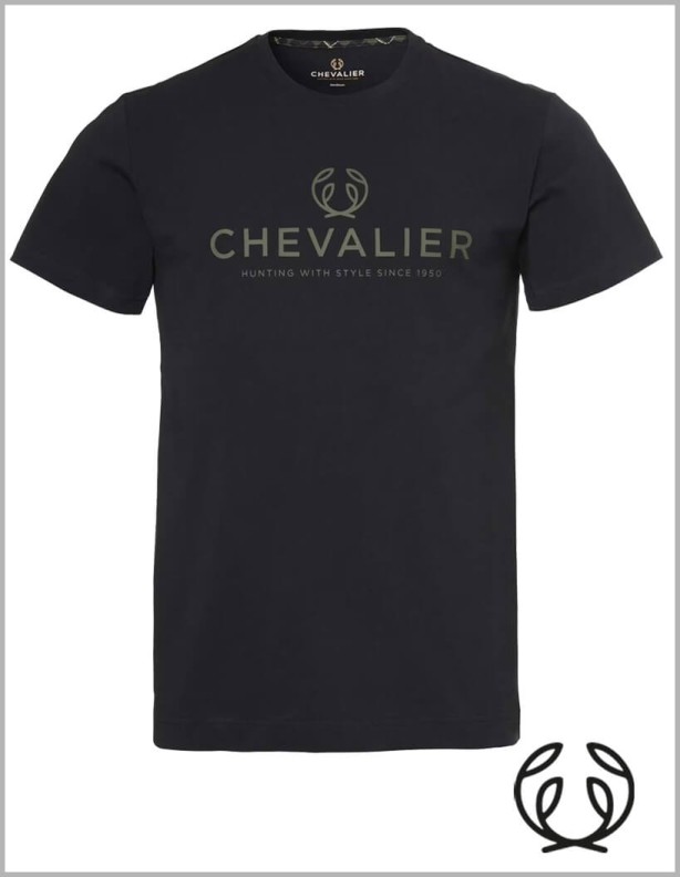 Chevalier Logo black night koszulka 100% bawełna