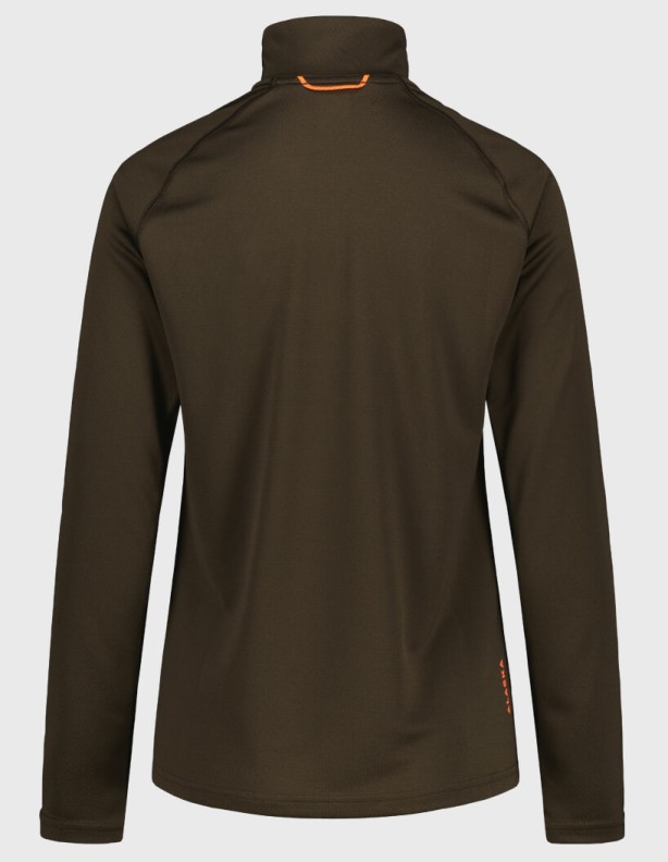 Alaska CoolDry Ws Half Zip Brown – dámské funkční tričko