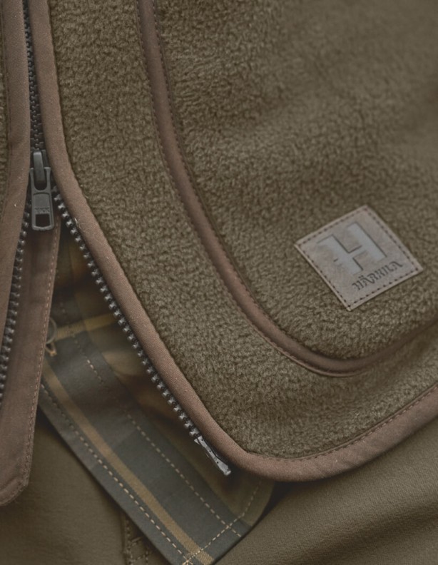 Harkila Torsby Fleece v barvě willow green – velmi teplá fleecová mikina