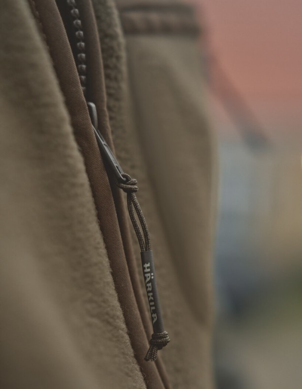 Harkila Torsby Fleece v barvě willow green – velmi teplá fleecová mikina