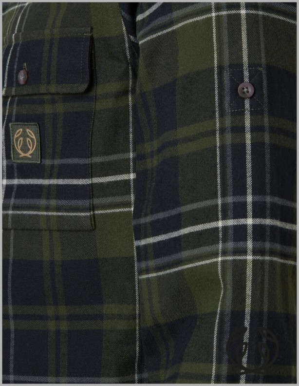 Chemise Chevalier Heron vert octobre, 100 % coton