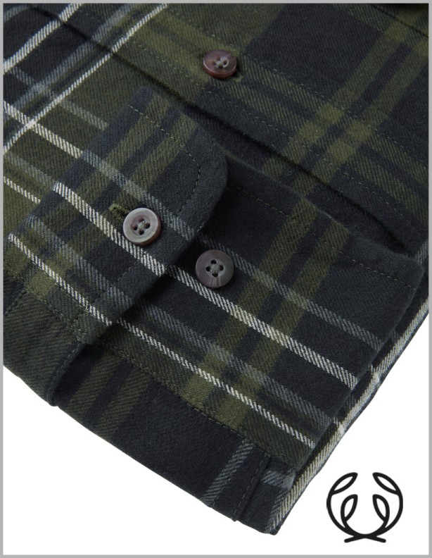 Chevalier Heron october green koszula 100% bawełna