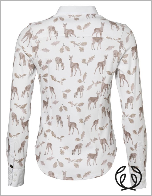 Chevalier Leslie Half Placket Jersey Shirt Women Oh Deer Pink