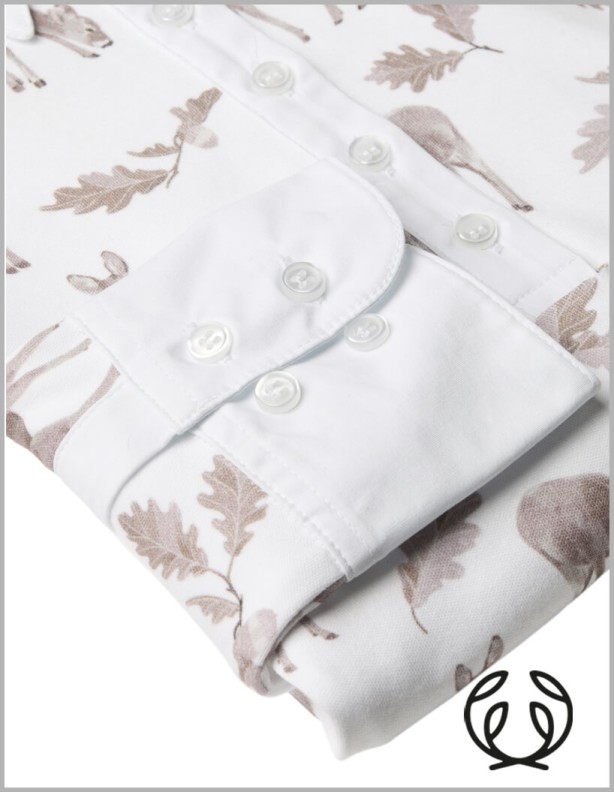 Dámská jerseyová košile Chevalier Leslie s polovičním zapínáním, Oh Deer, růžová