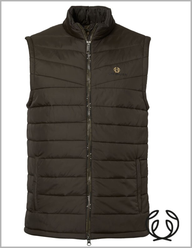 Chevalier Quintin Padded Leather Brown – zateplená kožená vesta