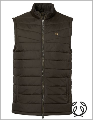 Chevalier Quintin Padded Leather Brown – zateplená kožená vesta