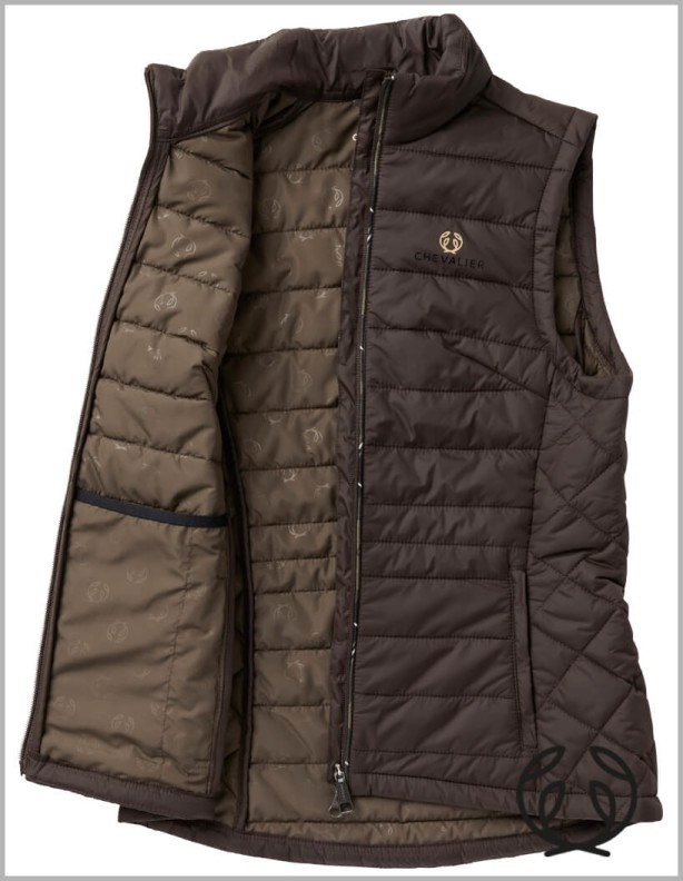 Chevalier Quintin Padded Leather Brown – zateplená kožená vesta