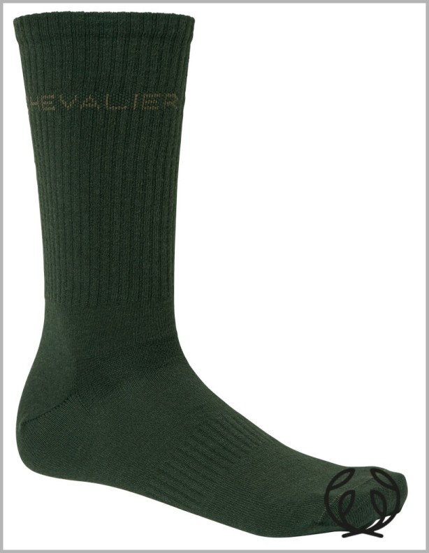 Chevalier Liner Coolmax Dark Green – tenké ponožky