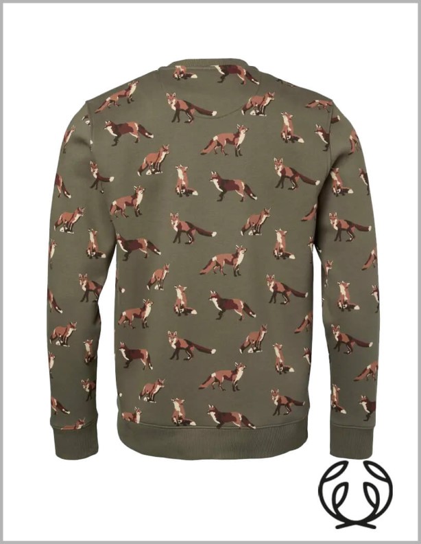 Chevalier Fauna Sweatshirt Men Fox Life — теплая толстовка из 70% хлопка