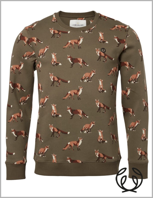 Chevalier Fauna Sweatshirt Men Fox Life – teplá mikina, 70 % bavlna