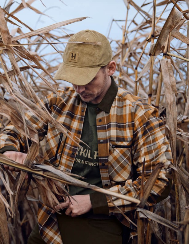 Harkila Pajala Cornstalk Check - Warm Flannel Shirt