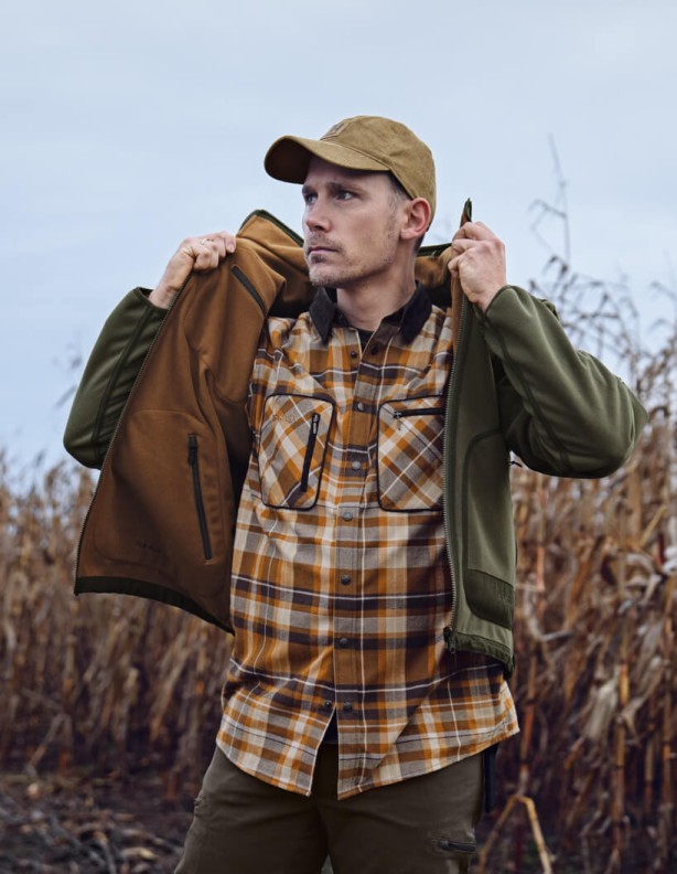 Harkila Pajala « cornstalk check » - chemise chaude en flanelle