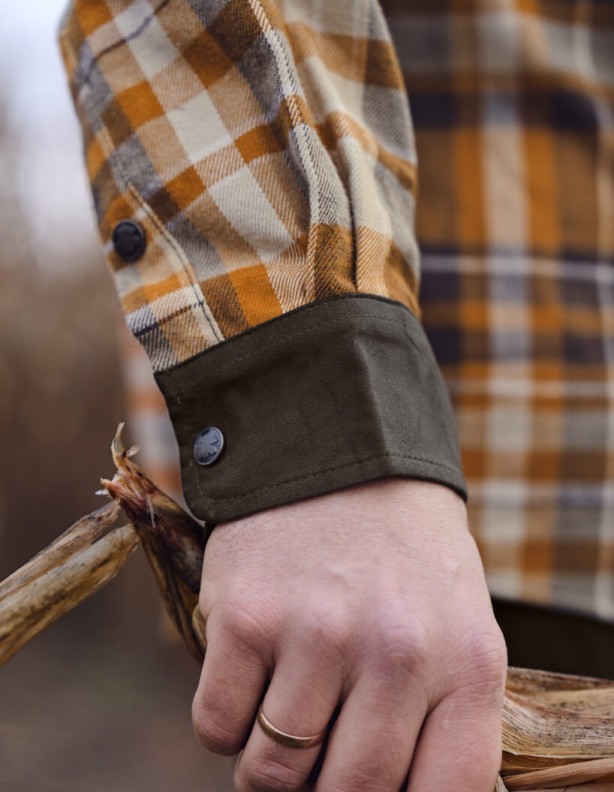Harkila Pajala Cornstalk Check - Warm Flannel Shirt