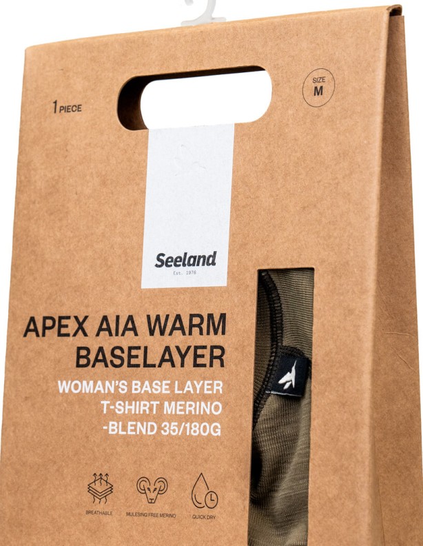 T-shirt pour femme Seeland Apex Aia warm, 35 % laine mérinos