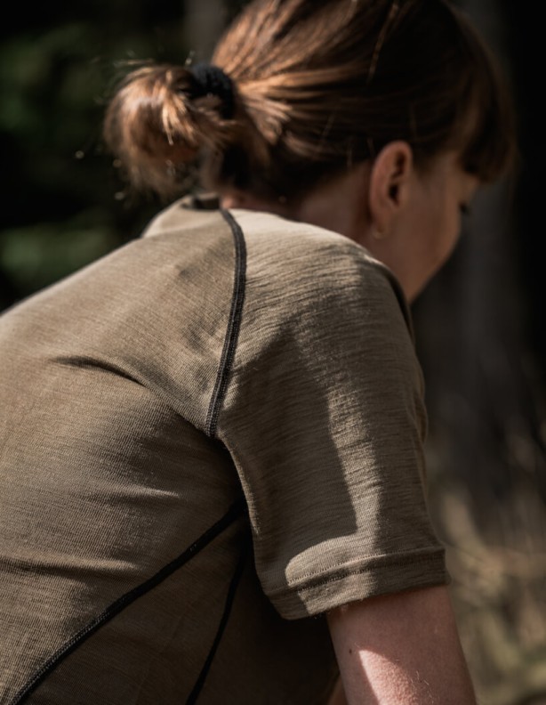 T-shirt pour femme Seeland Apex Aia warm, 35 % laine mérinos