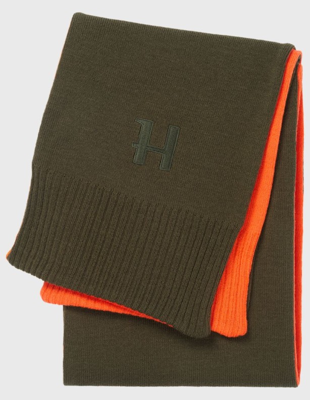 Harkila Oboustranný šátek Willow green Orange