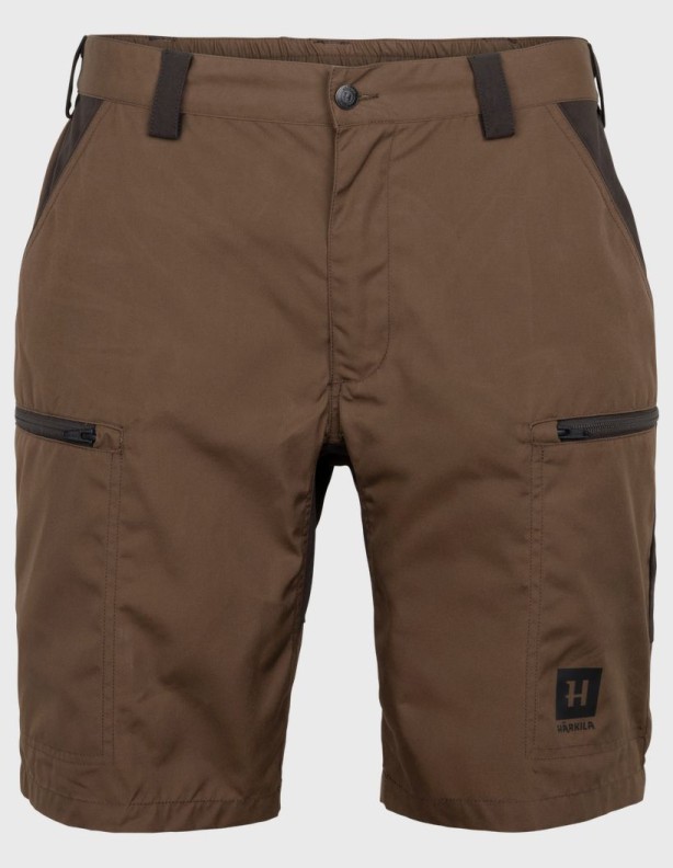 Harkila Fjell Shorts Dark earth Shadow brown – odolné letní šortky