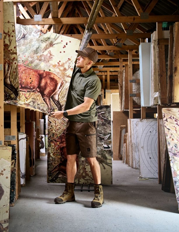 Harkila Fjell Shorts Dark earth Shadow brown – odolné letní šortky
