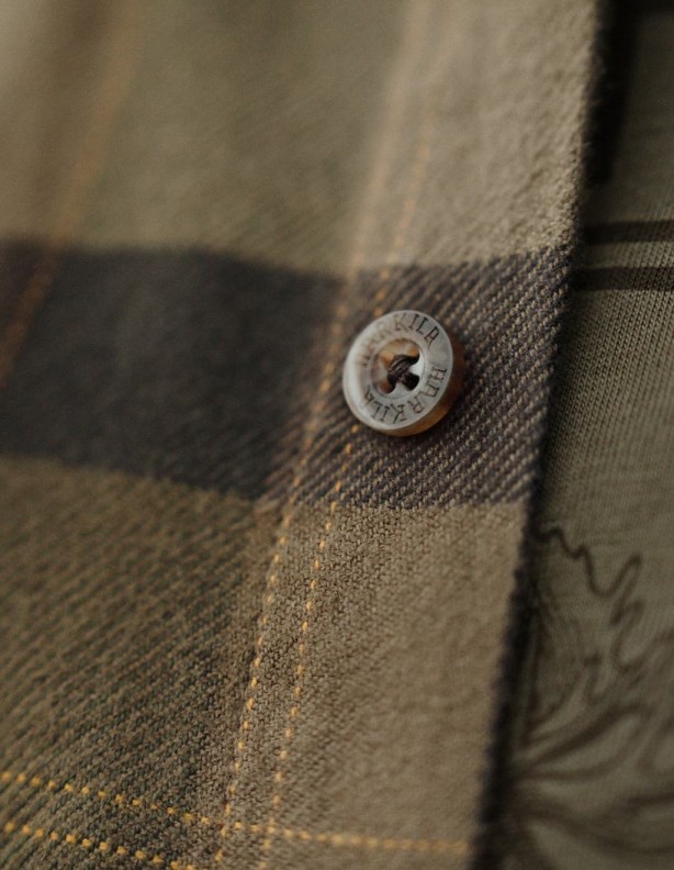 Harkila Asmund Beech green check, 100 % bavlna
