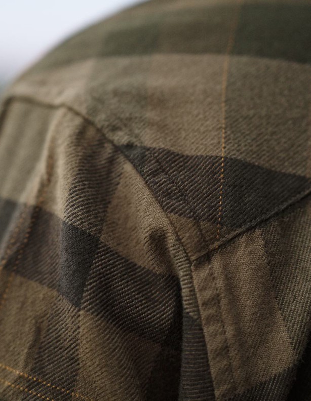 Harkila Asmund Beech green check, 100 % bavlna