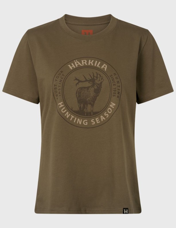 T-shirt pour femme Härkila Stag Badge avec un cerf