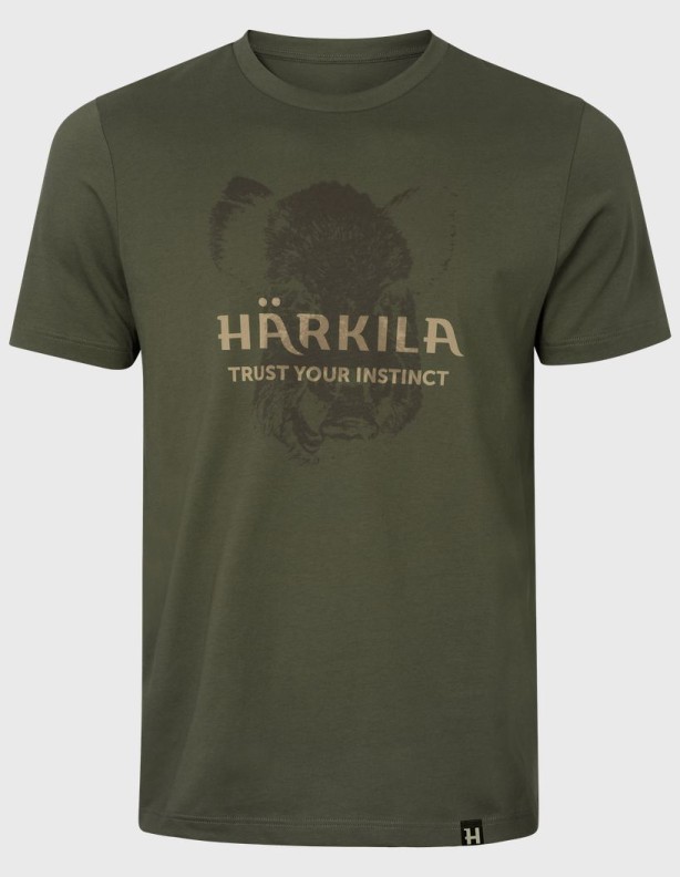 T-shirt Härkila Wildboar Logo – t-shirt de chasse pour homme