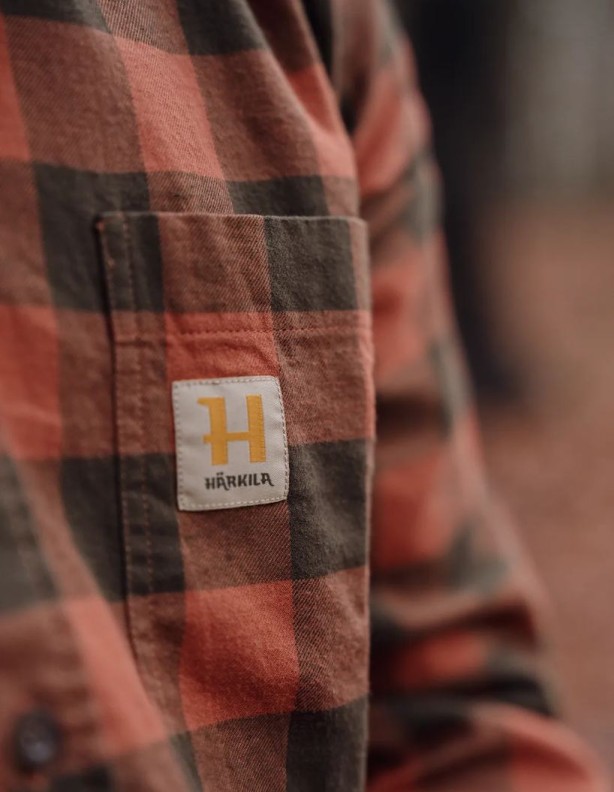 Lovecká košile Härkila Scandinavian Autumn Orange Check