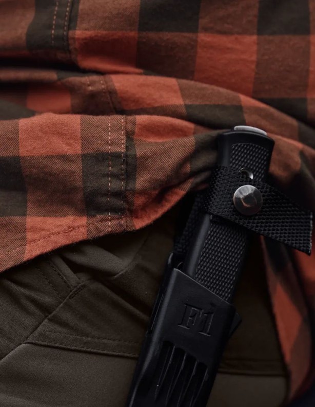 Lovecká košile Härkila Scandinavian Autumn Orange Check