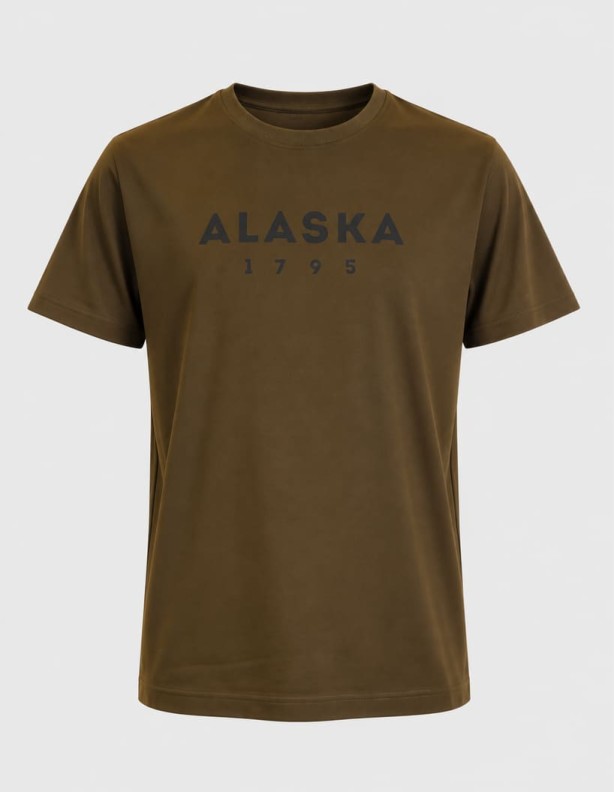 Essential Tee Ms 2-Pack Night Green-Solid Brown