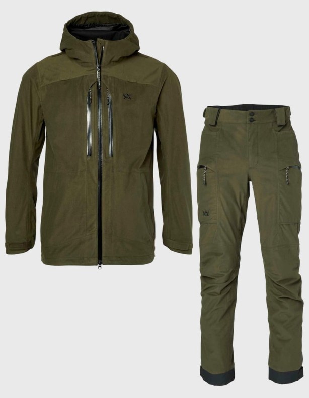 Lovecká sada Alaska Extreme Lite Solid Night Green – bunda a kalhoty