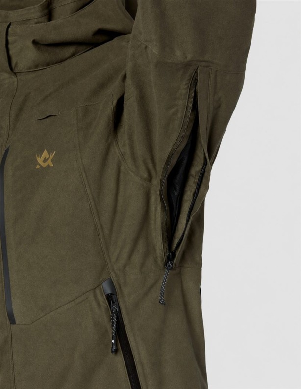 Kurtka Alaska Superior Pro 2027 Solid Brown – zamek wentylacyjny pod pachą.
