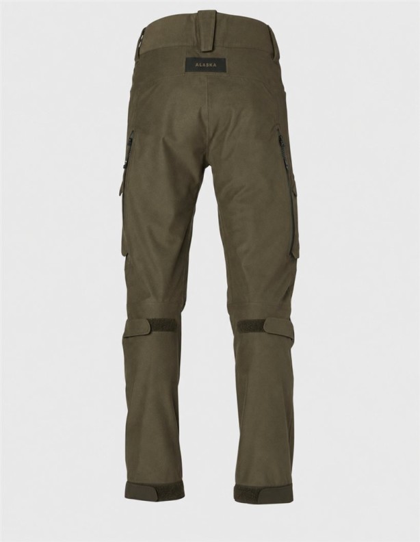 Spodnie Alaska Superior Pro 2027 Solid Brown – tył i regulacja nogawek.