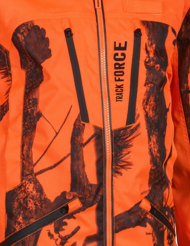 Percussion Track Force GhostCamo Blaze&Black – náprsné vrecká na zips a klopa na suchý zips