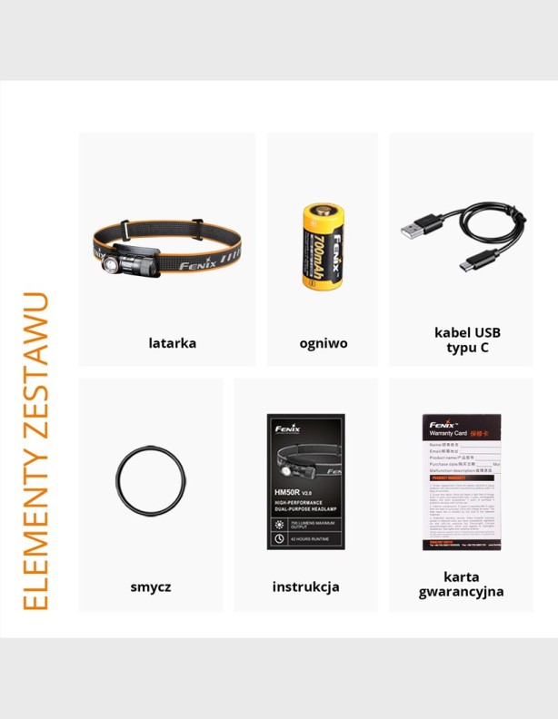 Fenix HM50R V2.0 torche de tête LED - 700 lumens